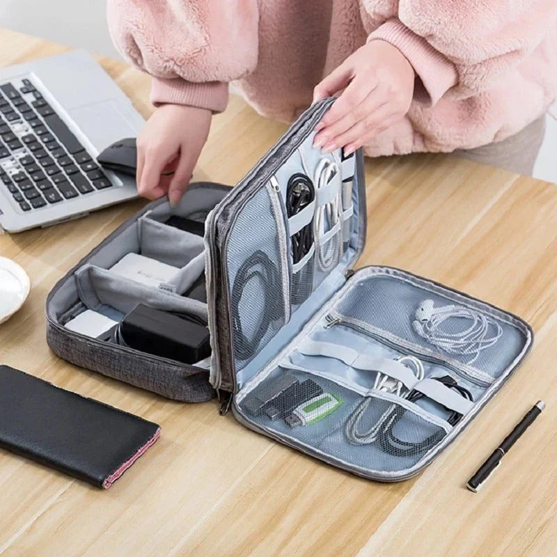 3 Layer Portable Waterproof Accessories Organizer Storage Bag 2