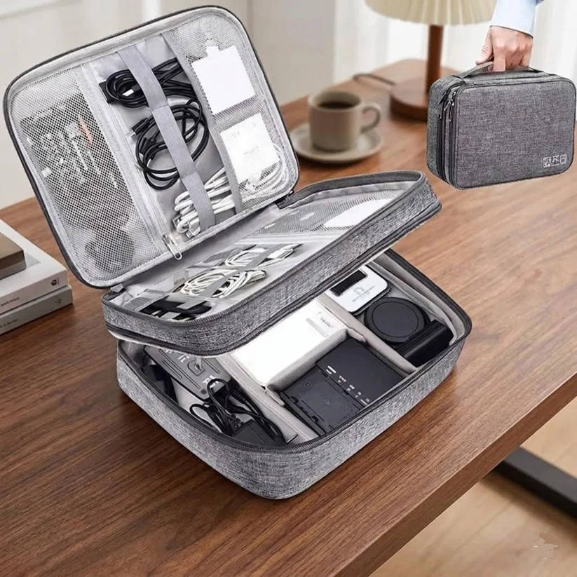 3 Layer Portable Waterproof Accessories Organizer Storage Bag 3