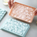 Round Ice Tray With Lid Large